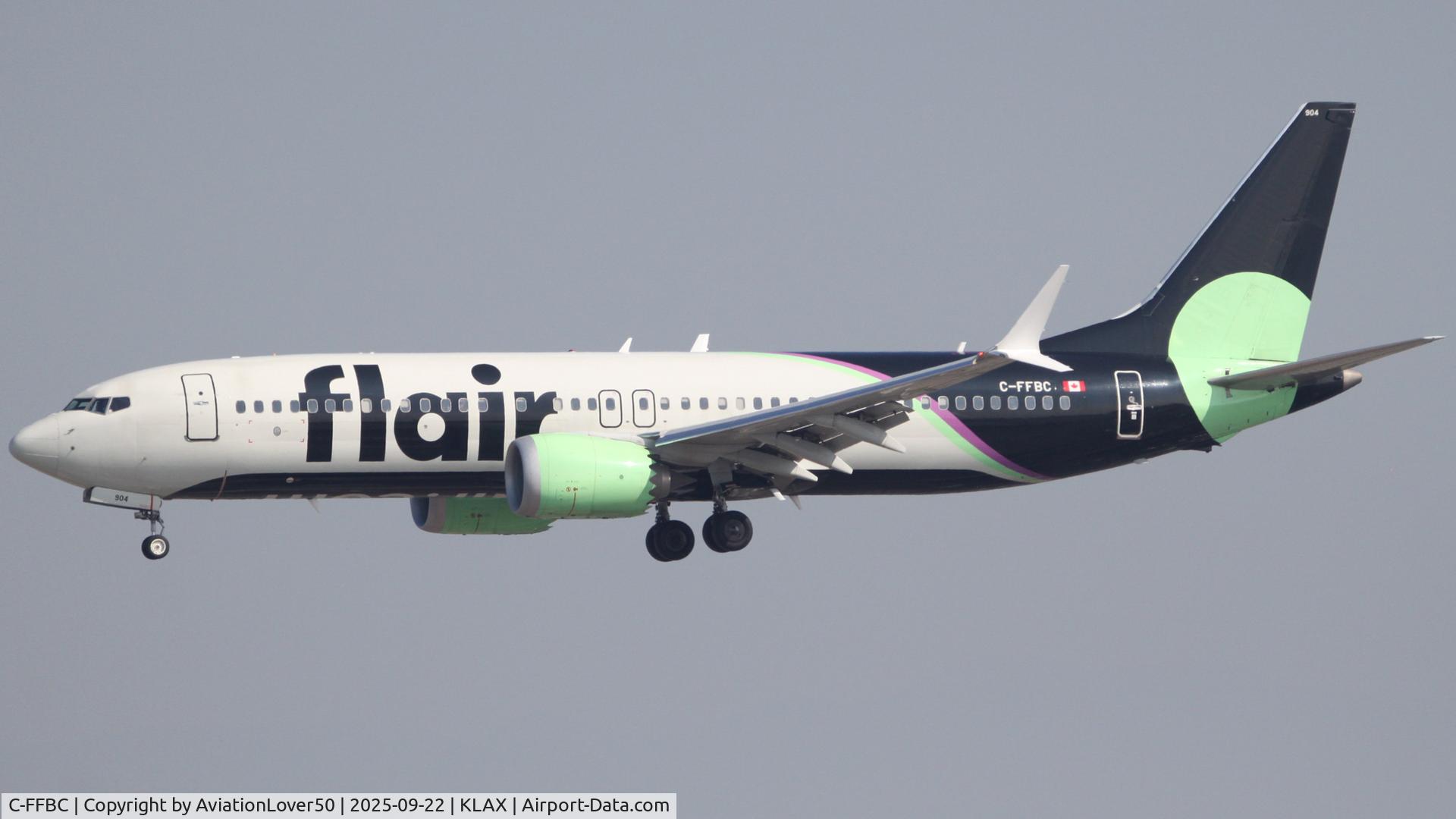 C-FFBC, 2021 Boeing 737-8 C/N 61805, Flair MAX 8