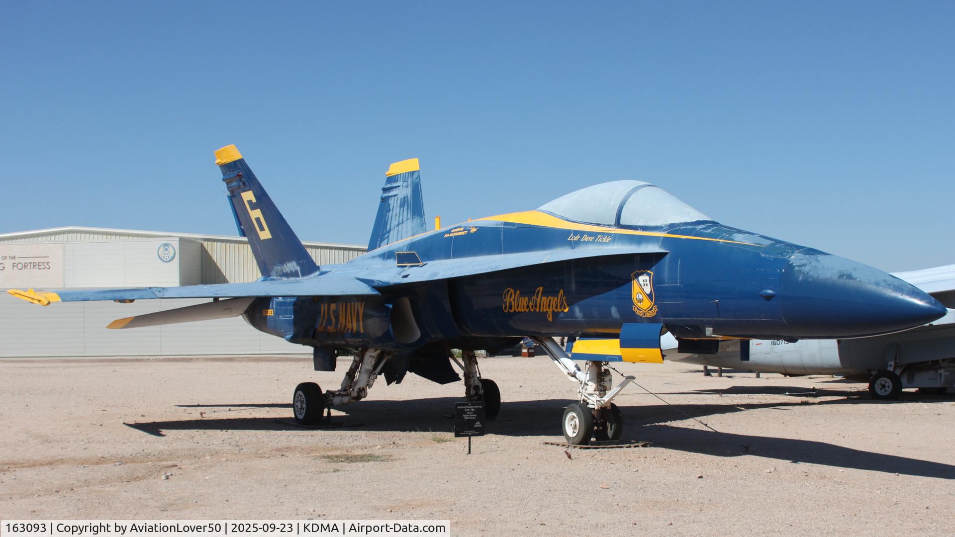 163093, McDonnell Douglas F/A-18A Hornet C/N 0475/A391, Blue Angels F/A-18A 163093, McDonnell Douglas F/A-18A Hornet C/N 0475/A391, Blue Angels F/A-18A