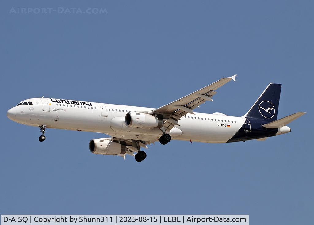 D-AISQ, 2009 Airbus A321-231 C/N 3936, Landing rwy 24R