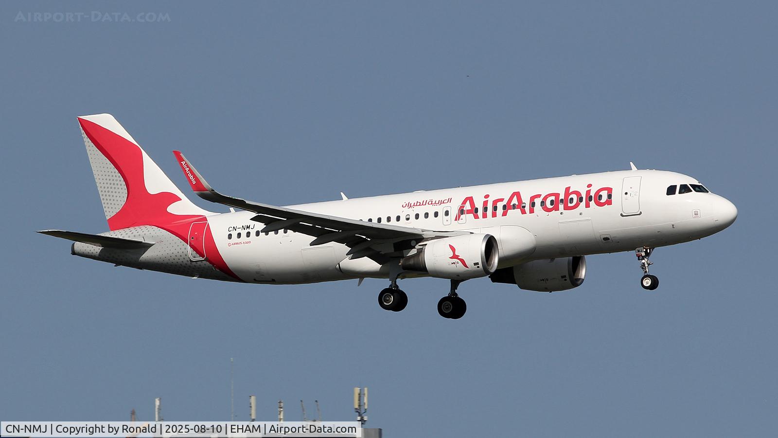 CN-NMJ, 2015 Airbus A320-214 C/N 6896, at spl