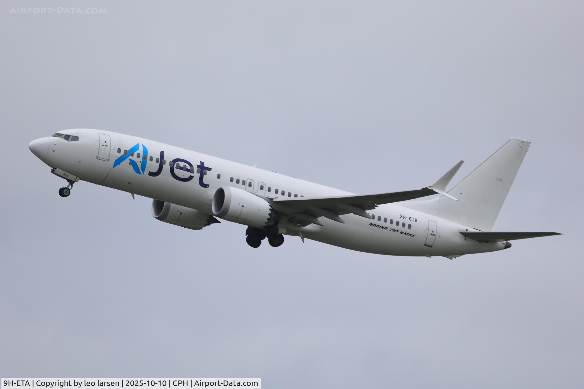 9H-ETA, 2018 Boeing 737-8 MAX C/N 60548, Copenhagen 10.10.2025 9H-ETA, 2018 Boeing 737-8 MAX C/N 60548, Copenhagen 10.10.2025