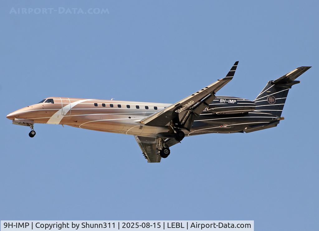 9H-IMP, 2004 Embraer ERJ-135BJ Legacy 600 C/N 14500818, Landing rwy 24R 9H-IMP, 2004 Embraer ERJ-135BJ Legacy 600 C/N 14500818, Landing rwy 24R