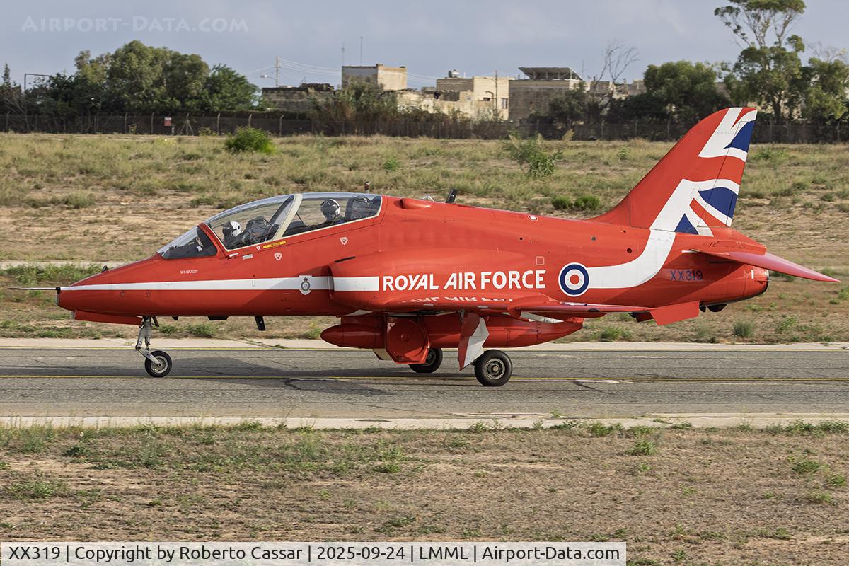 XX319, 1980 Hawker Siddeley Hawk T.1A C/N 162/312144, Malta International Airshow 2025