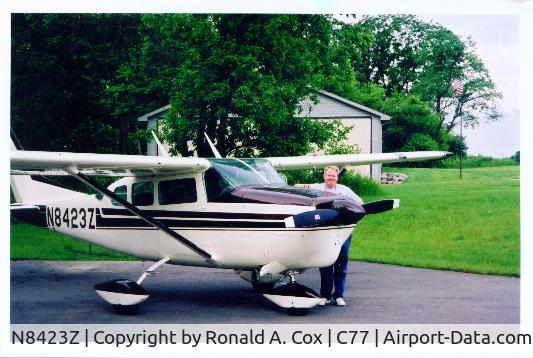 N8423Z, 1963 Cessna 210-5(205) C/N 205-0423, N8423Z with current owner, Ron Cox at home - C77