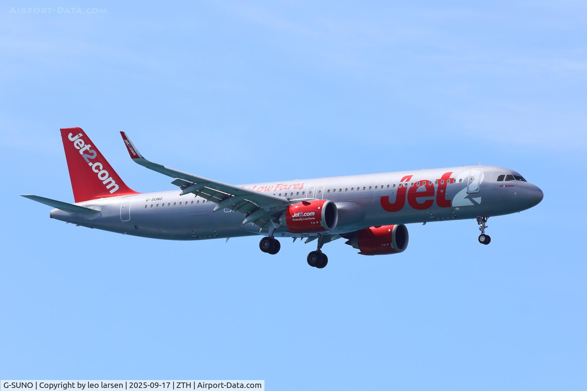 G-SUNO, 2024 Airbus A321-251NX C/N 12060, Zakynthos 17.9.2025