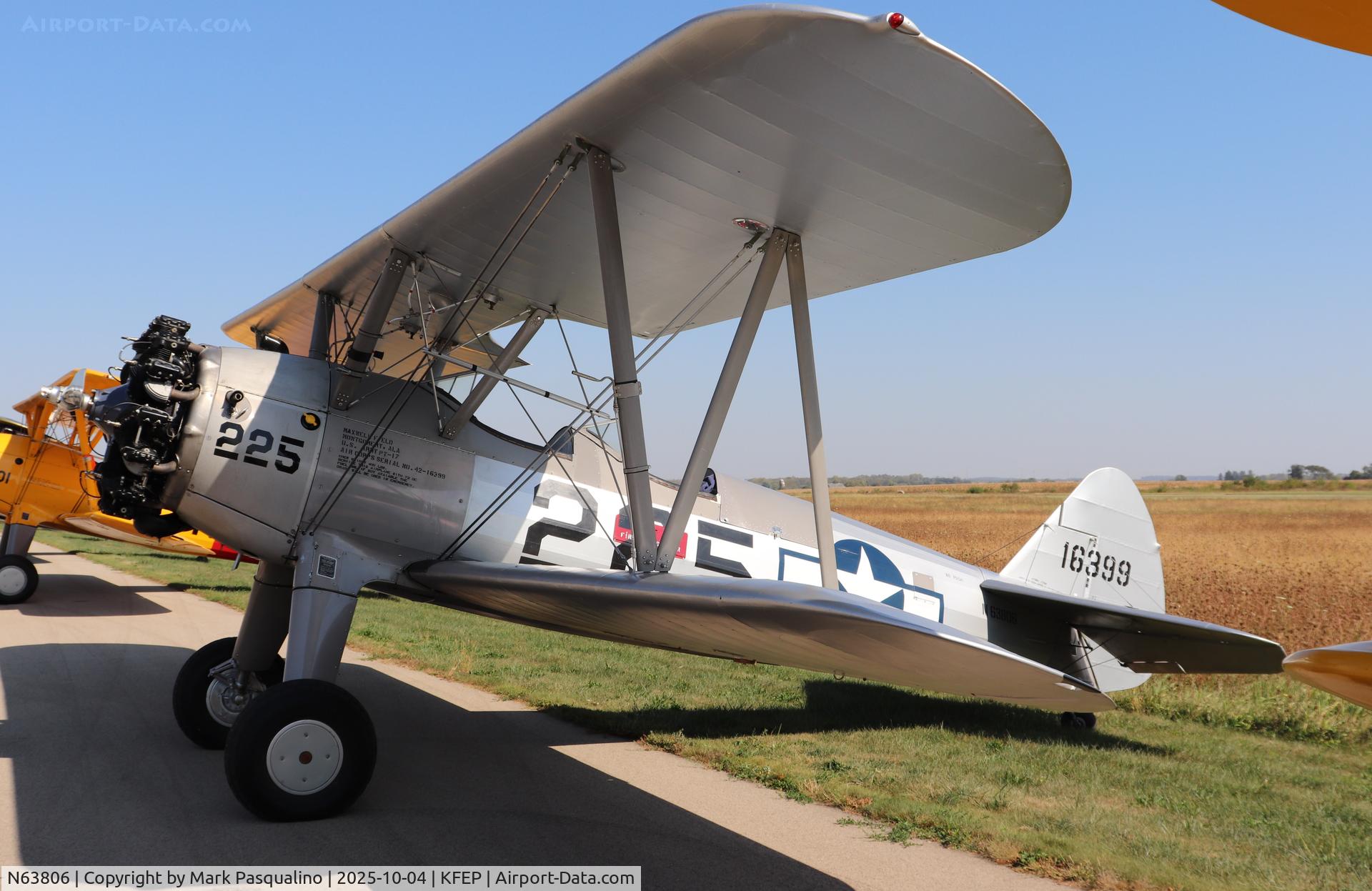 N63806, 1946 Boeing A75N1(PT17) C/N 75-4567, Stearman N63806, 1946 Boeing A75N1(PT17) C/N 75-4567, Stearman