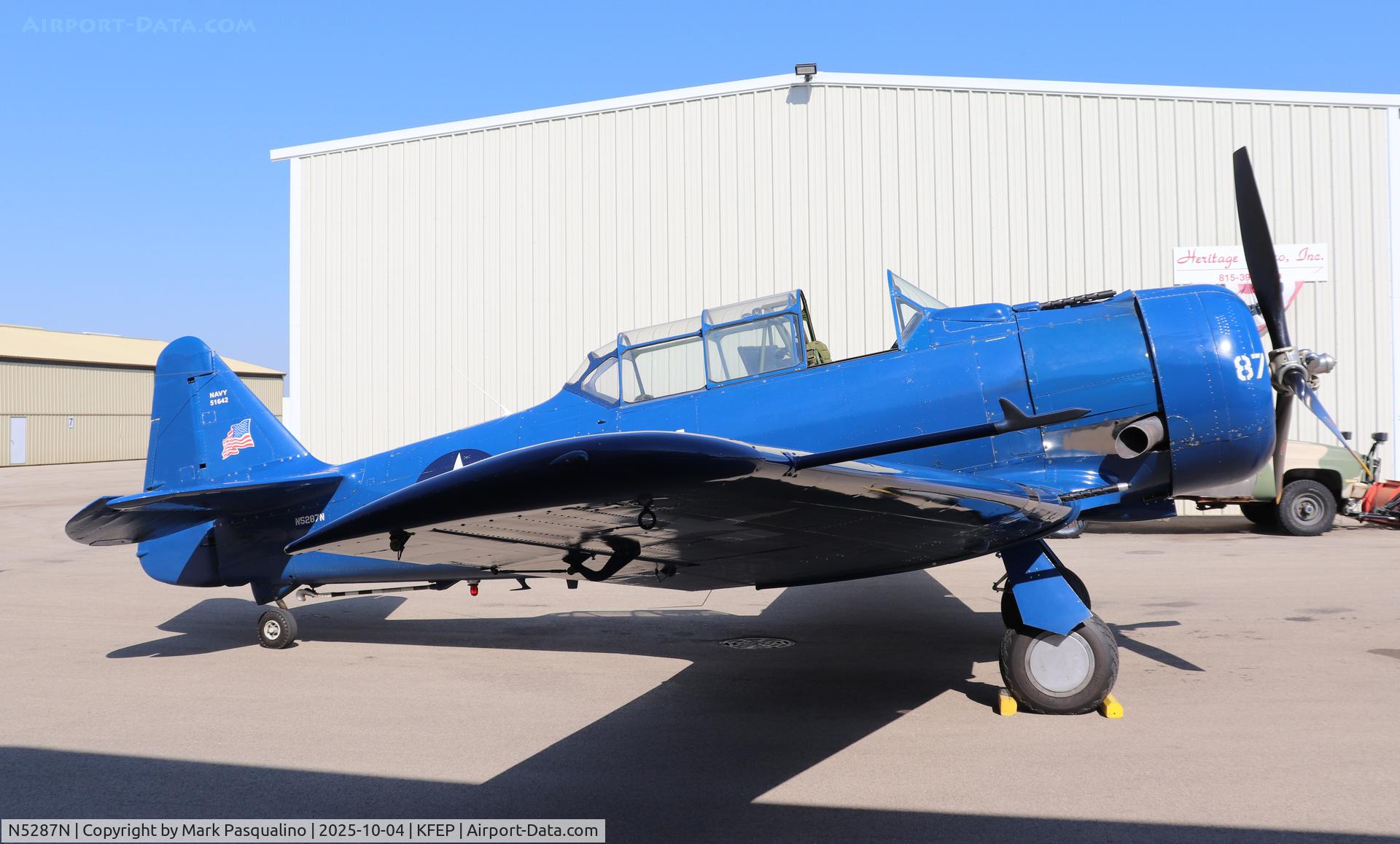 N5287N, 1942 North American SNJ-4 Texan C/N 88-9551, North American SNJ-4