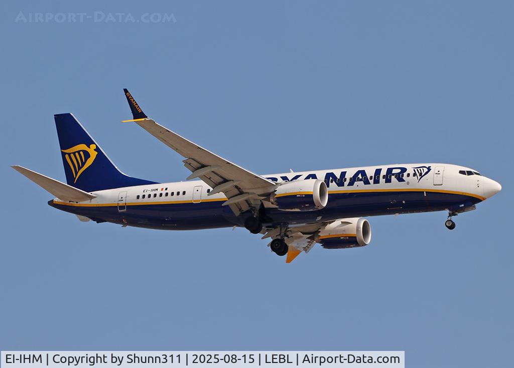 EI-IHM, Boeing 8200 MAX C/N 62359 / 8649, Landing rwy 24R