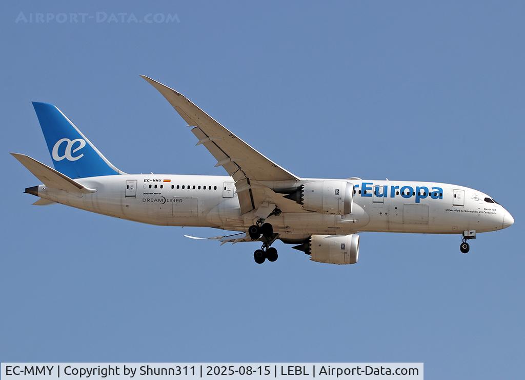 EC-MMY, 2016 Boeing 787-8 Dreamliner Dreamliner C/N 36416, Landing rwy 24R with additional titles near the nose... EC-MMY, 2016 Boeing 787-8 Dreamliner Dreamliner C/N 36416, Landing rwy 24R with additional titles near the nose...