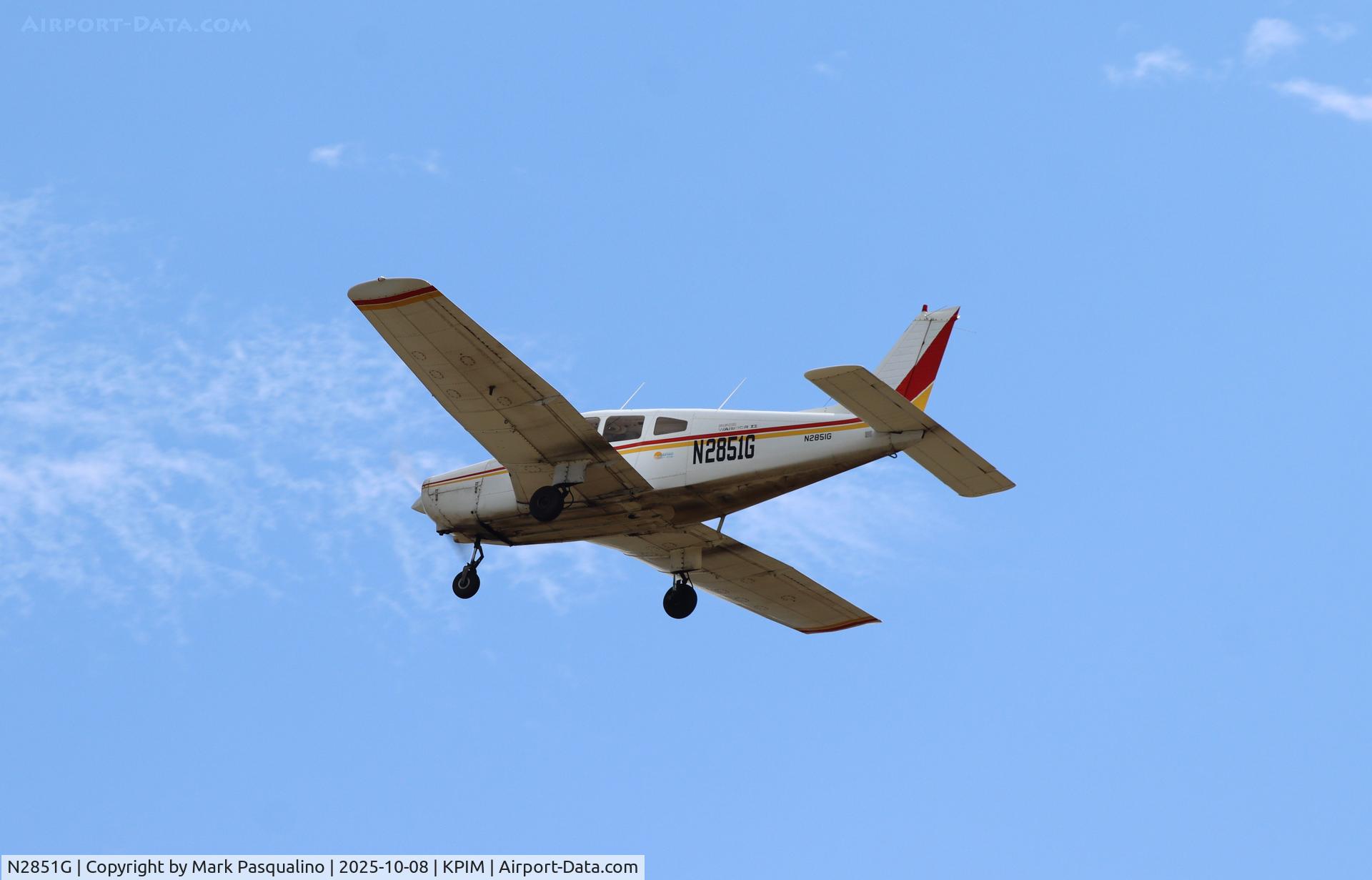 N2851G, 1979 Piper PA-28-161 C/N 28-7916474, Piper PA-28-161