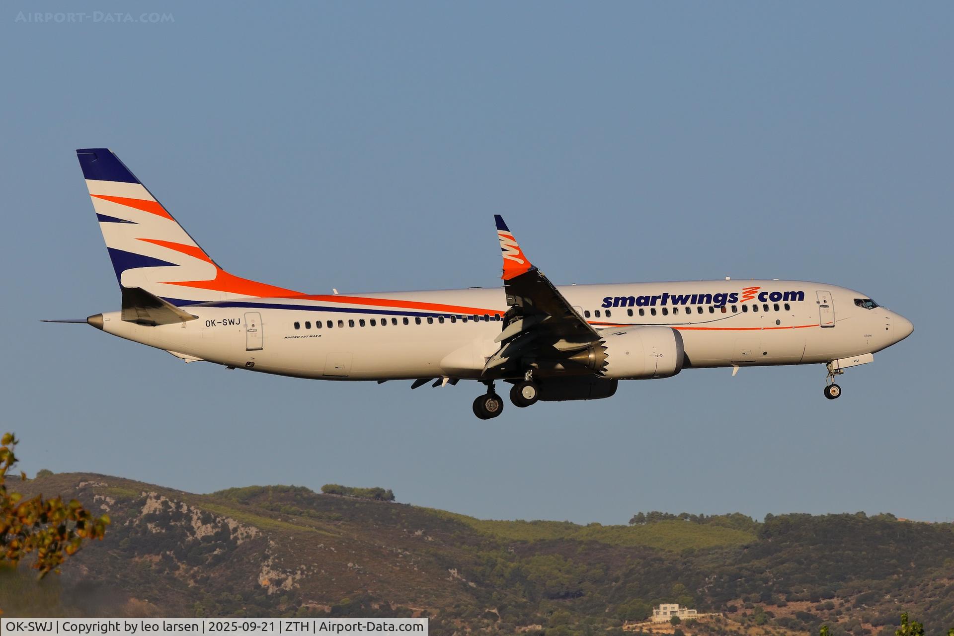 OK-SWJ, 2023 Boeing B-737-8 Max C/N 62909, Zakynthos 21.9.2025 OK-SWJ, 2023 Boeing B-737-8 Max C/N 62909, Zakynthos 21.9.2025