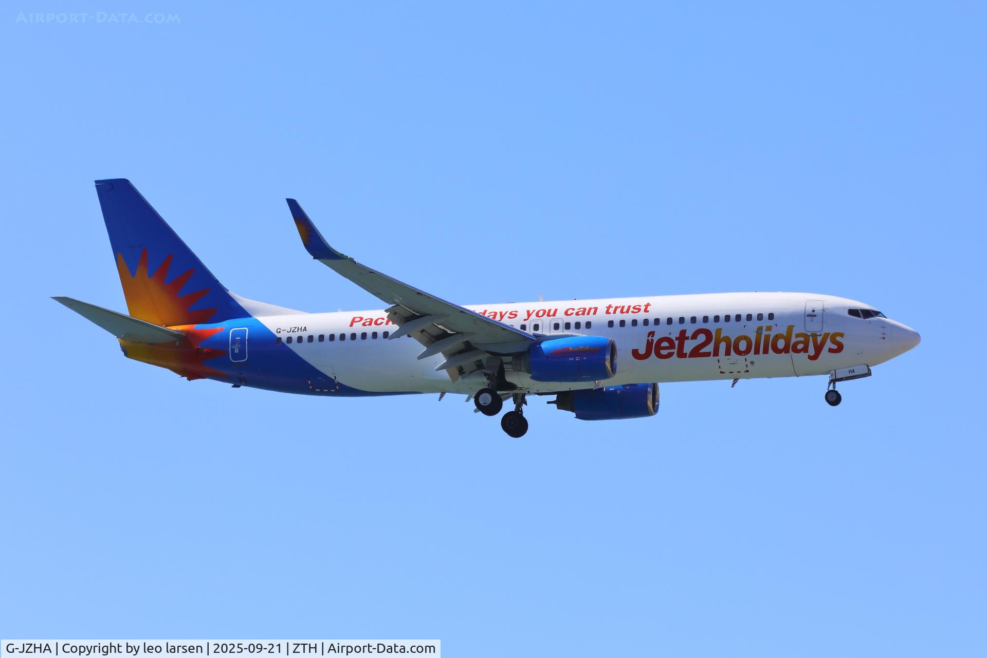 G-JZHA, 2001 Boeing 737-8K5 C/N 30417, Zakynthos 21.9.2025