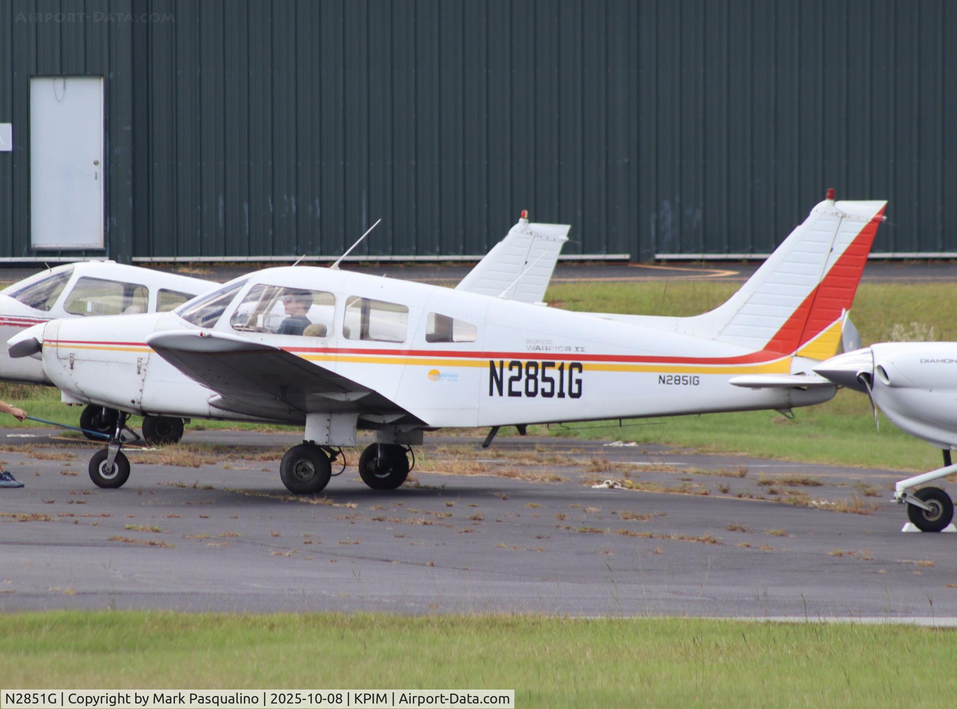 N2851G, 1979 Piper PA-28-161 C/N 28-7916474, Piper PA-28-161