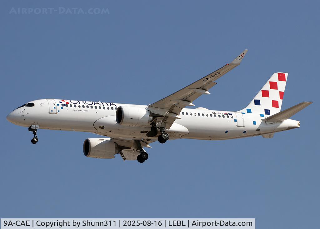 9A-CAE, 2024 Airbus A220-300 C/N 55290, Landing rwy 24R