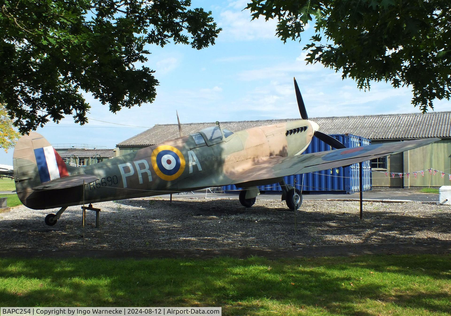 BAPC254, Supermarine Spitfire I full scale model C/N BAPC.254, Supermarine Spitfire I full scale model at the Yorkshire Air Museum, Elvington