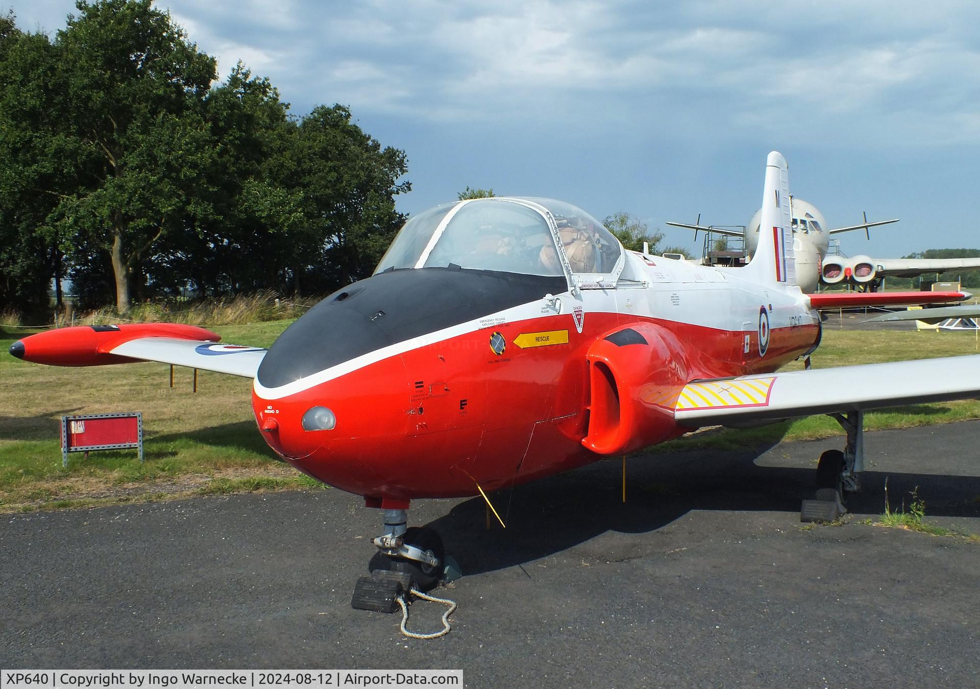 XP640, BAC 84 Jet Provost T.4 C/N PAC/W/16912, BAC P.84 Jet Provost T4 at the Yorkshire Air Museum, Elvington