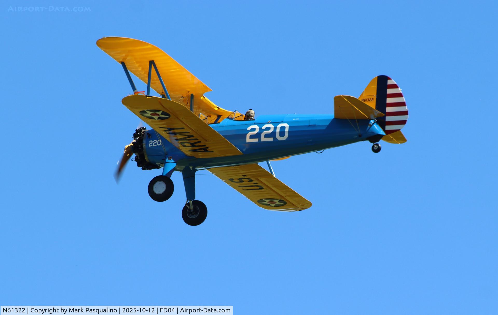 N61322, 1941 Boeing A75N1(PT17) C/N 75-1635, Stearman