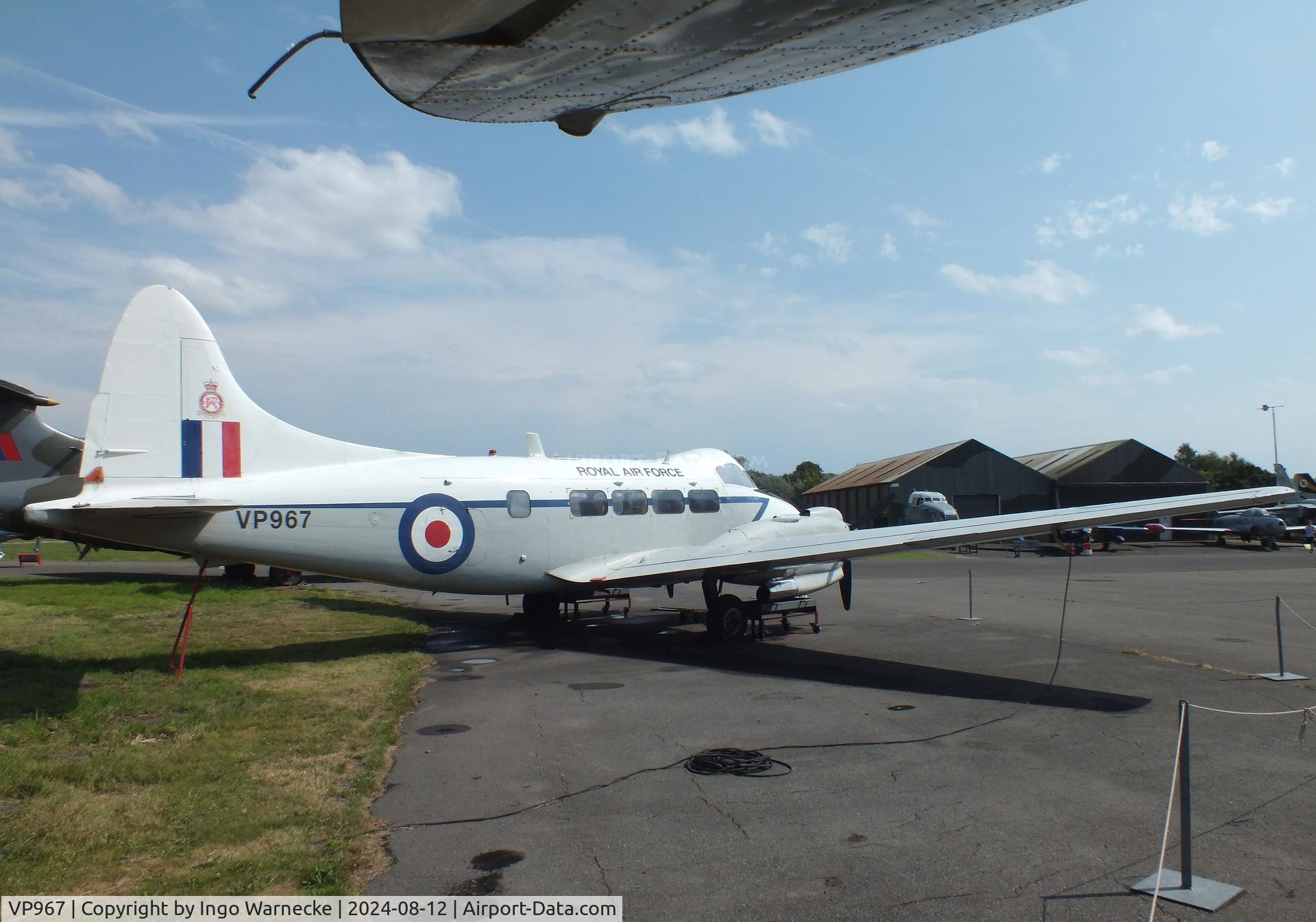 VP967, 1948 De Havilland DH-104 Devon C.2 C/N 04220, De Havilland D.H.104 Devon C2 at the Yorkshire Air Museum, Elvington
