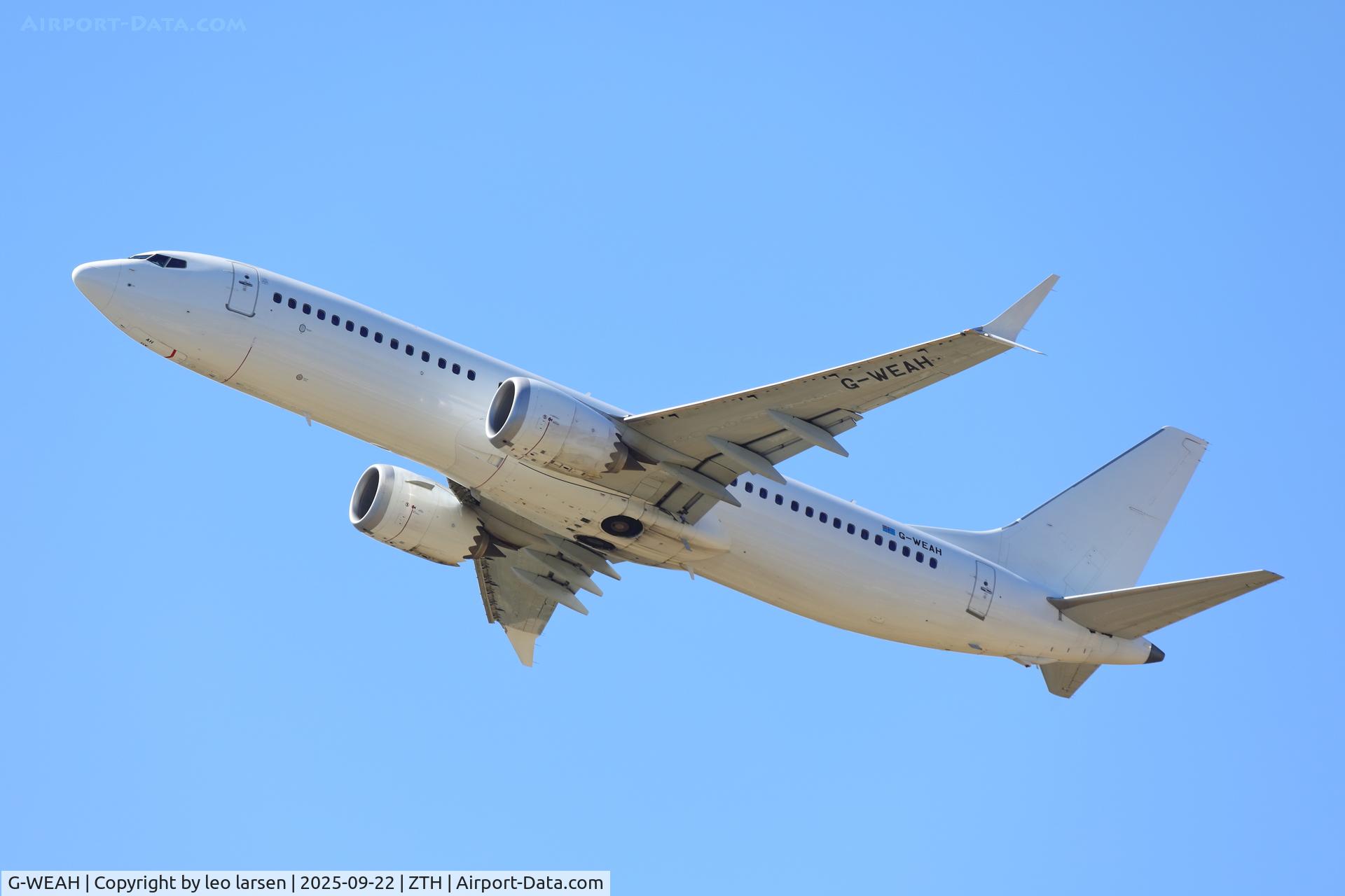 G-WEAH, 2022 Boeing 737-8 Max C/N 43340, Zakynthos 22.9.2025 G-WEAH, 2022 Boeing 737-8 Max C/N 43340, Zakynthos 22.9.2025