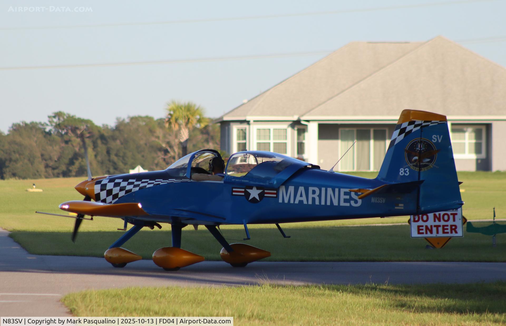 N83SV, 2025 Vans RV-7A C/N 70307, Vans RV-7A