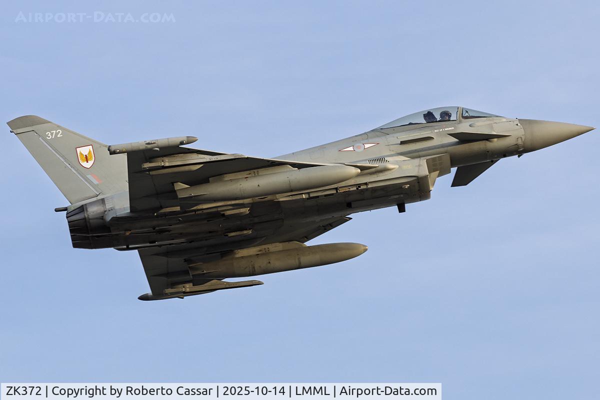 ZK372, 2016 Eurofighter EF-2000 Typhoon FGR4 C/N BS133/480, Runway 23