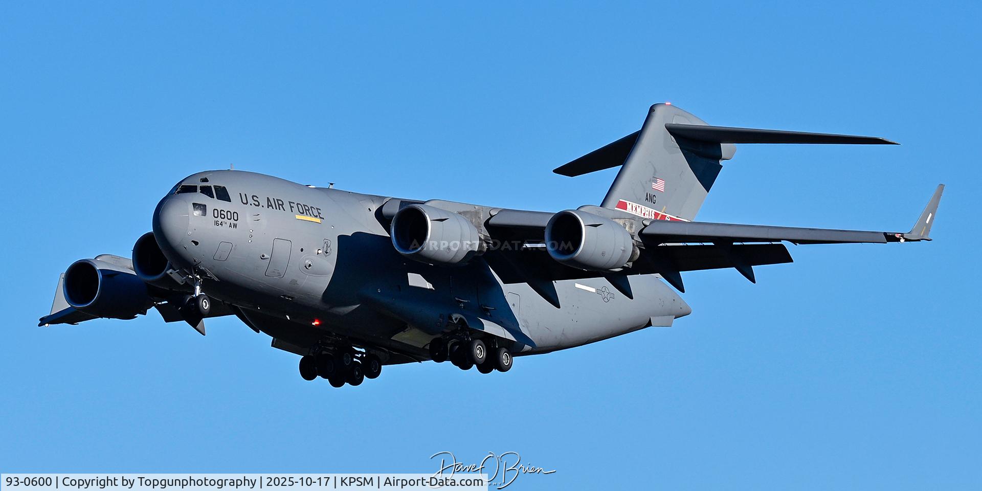 93-0600, 1993 McDonnell Douglas C-17A Globemaster III C/N P-16, REACH932 drops in from the west coast. 93-0600, 1993 McDonnell Douglas C-17A Globemaster III C/N P-16, REACH932 drops in from the west coast.
