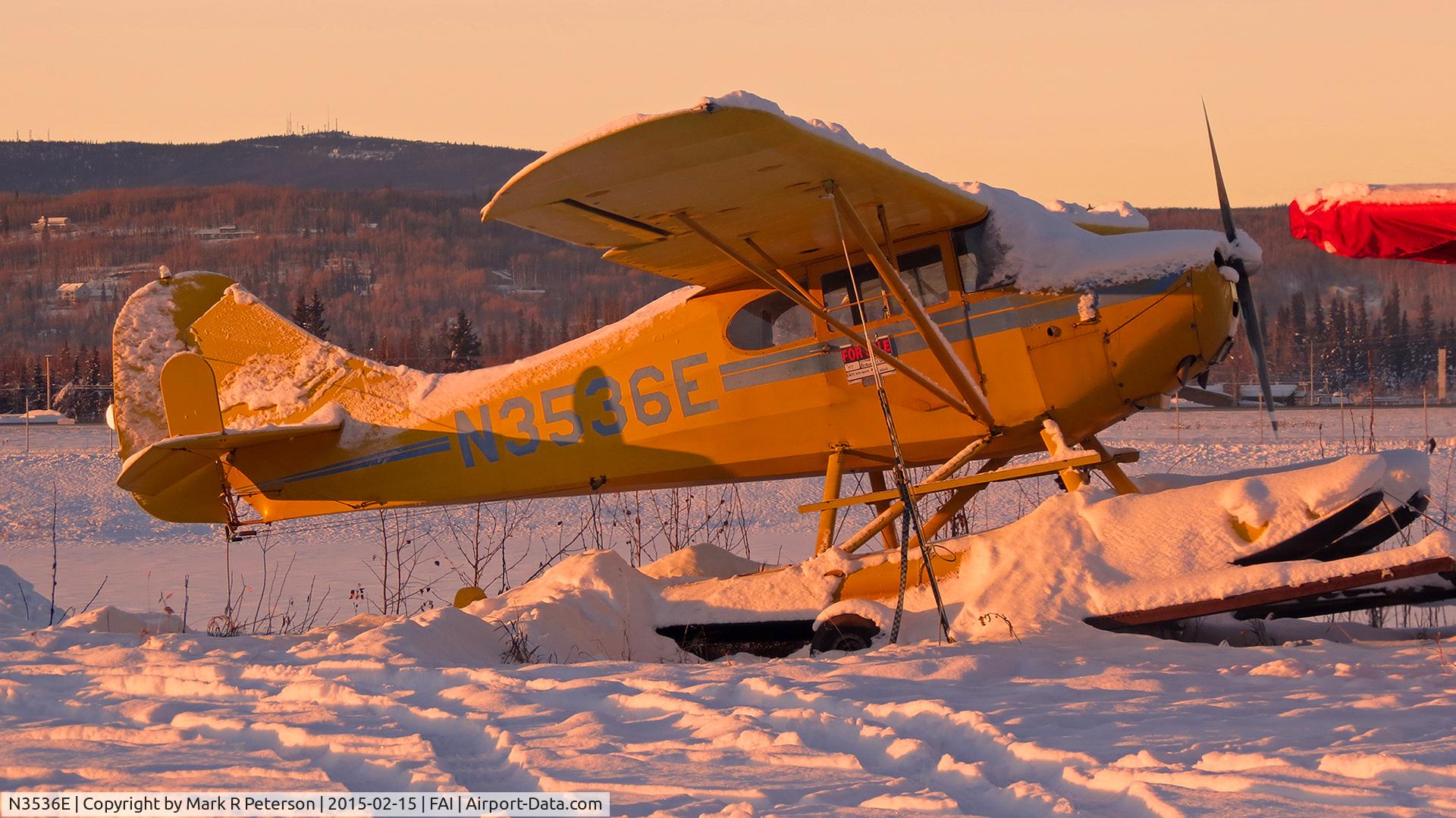 N3536E, 1947 Aeronca 11AC Chief C/N 11AC-1795, On the ramp at Fairbanks, AK