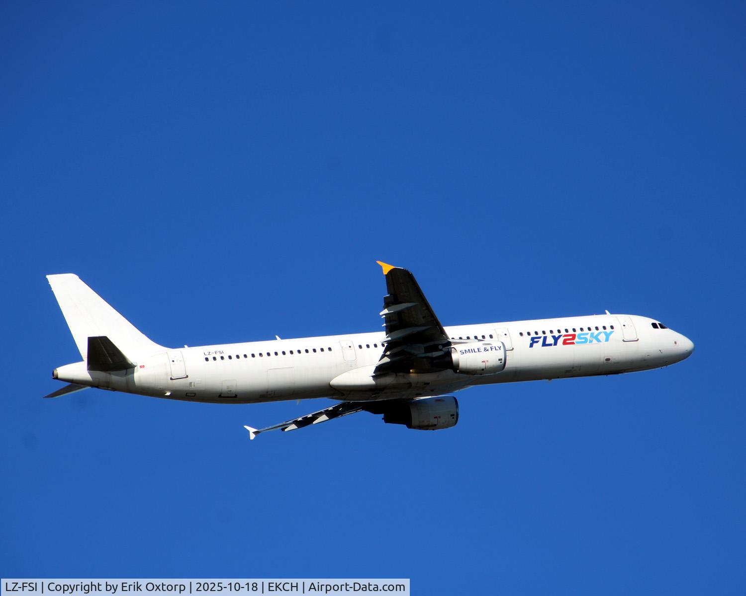 LZ-FSI, 2003 Airbus A321-211 C/N 1960, LZ-FSI departed rw 04R