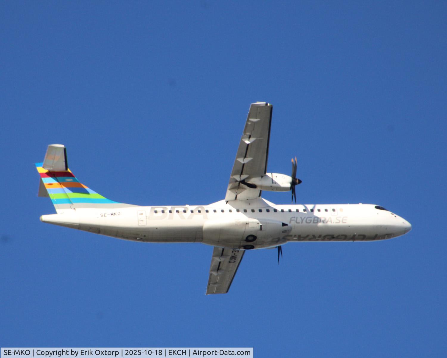 SE-MKO, 2018 ATR 72-600 (72-212A) C/N 1528, SE-MKO departed rw 04R