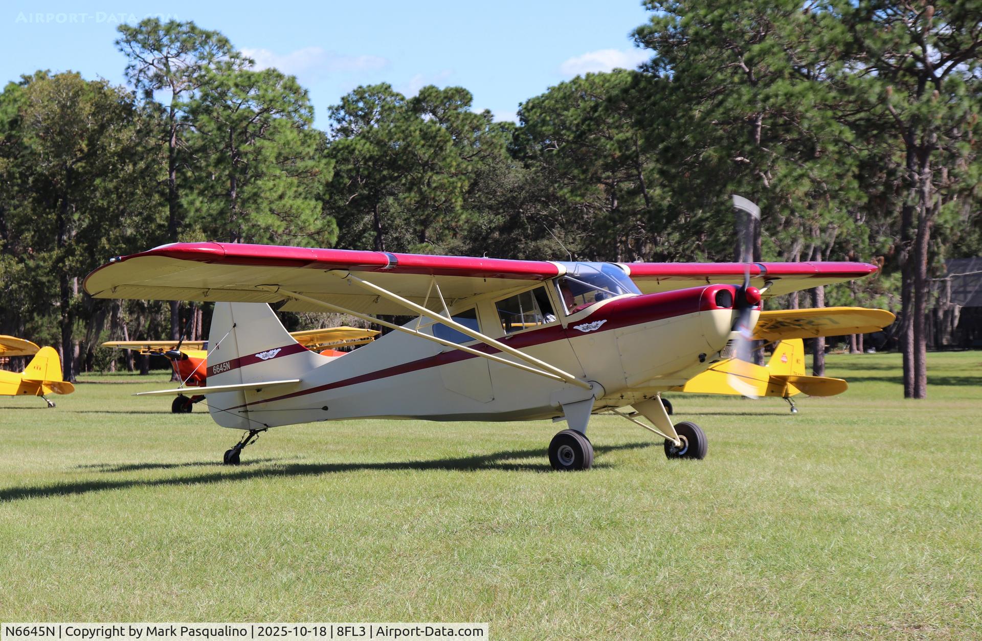 N6645N, 1952 Taylorcraft 15A C/N 5-13045, Taylorcraft 15A