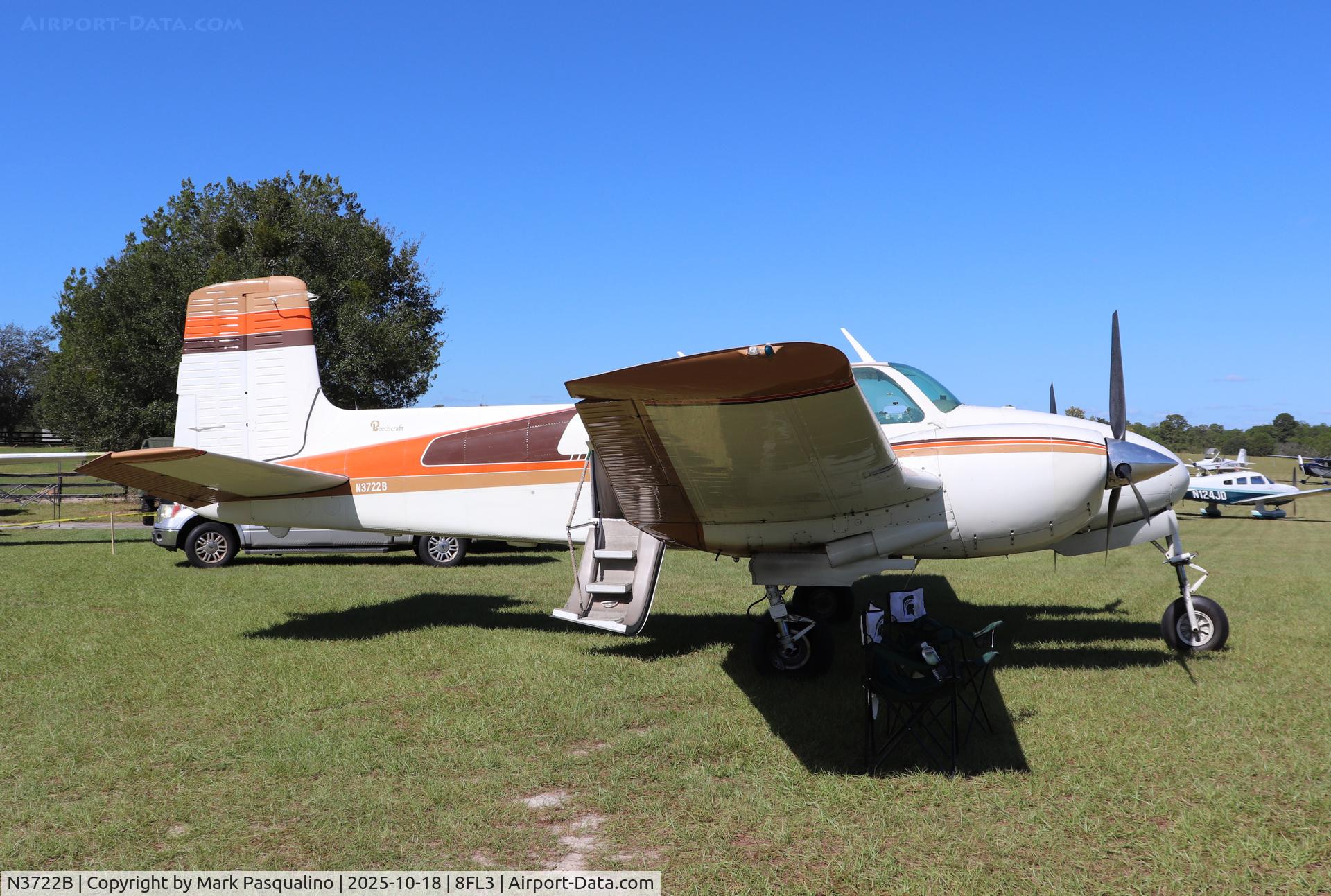 N3722B, 1955 Beech C-50 Twin Bonanza C/N CH-152, Beech C50