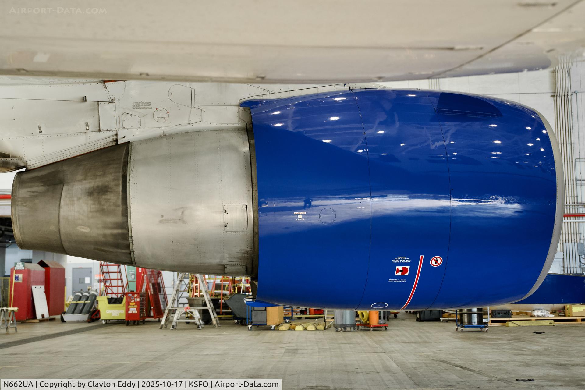 N662UA, 1993 Boeing 767-322 C/N 27159, PW4060 engine SFO 2025