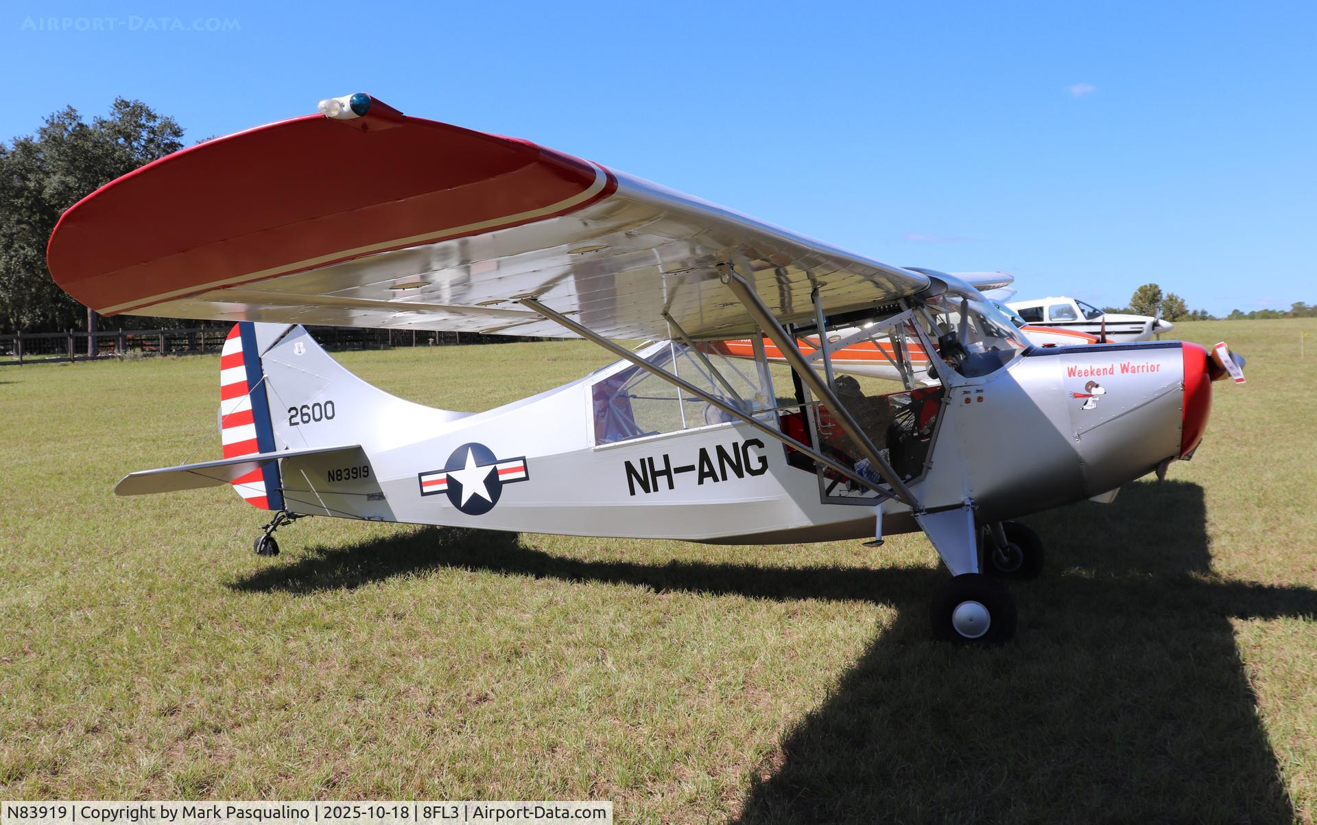 N83919, 1946 Aeronca 7DC C/N 7AC-2600, Aeronca L-16