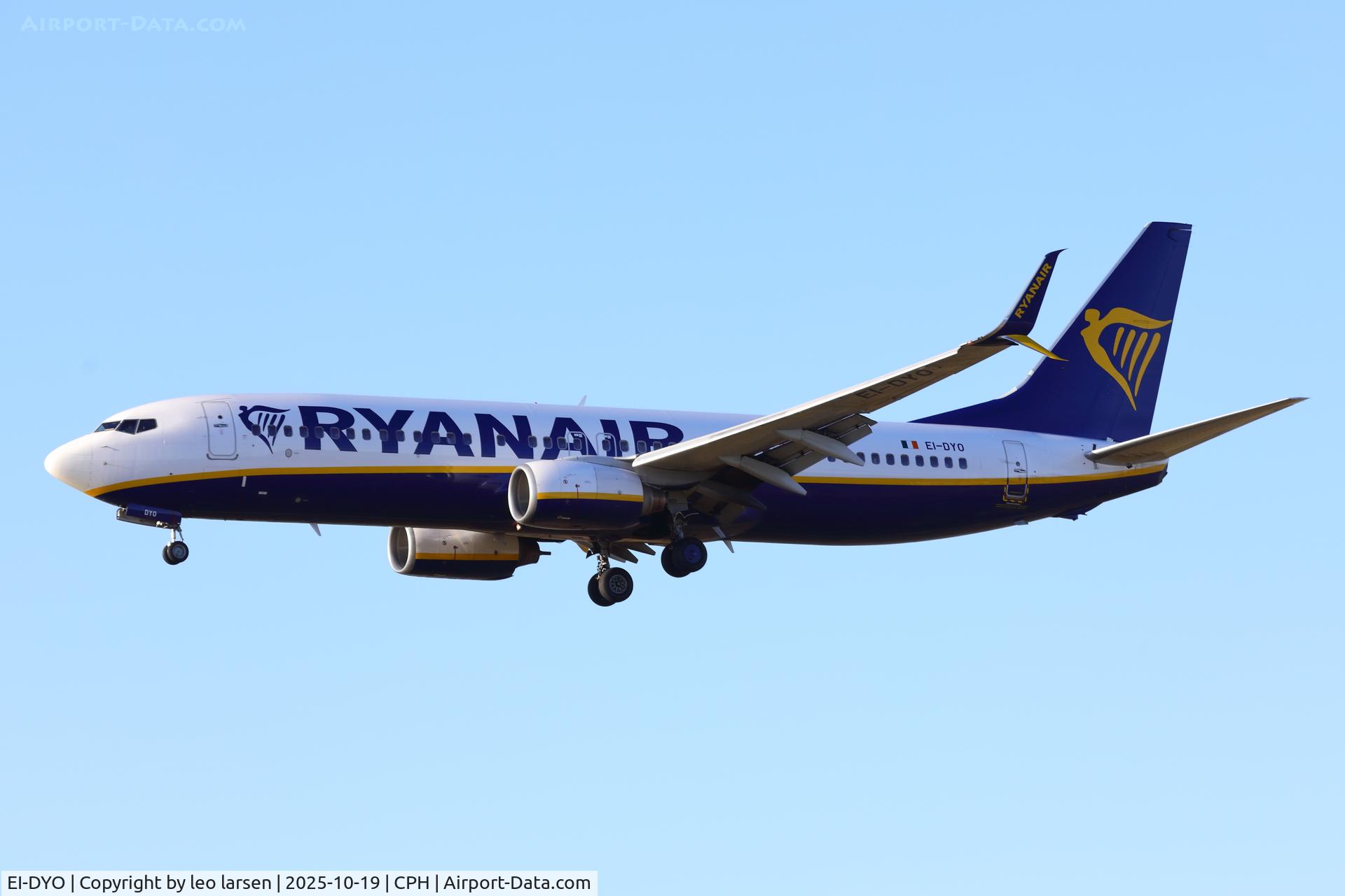 EI-DYO, 2008 Boeing 737-8AS C/N 33636, Copenhagen 19.10.2025