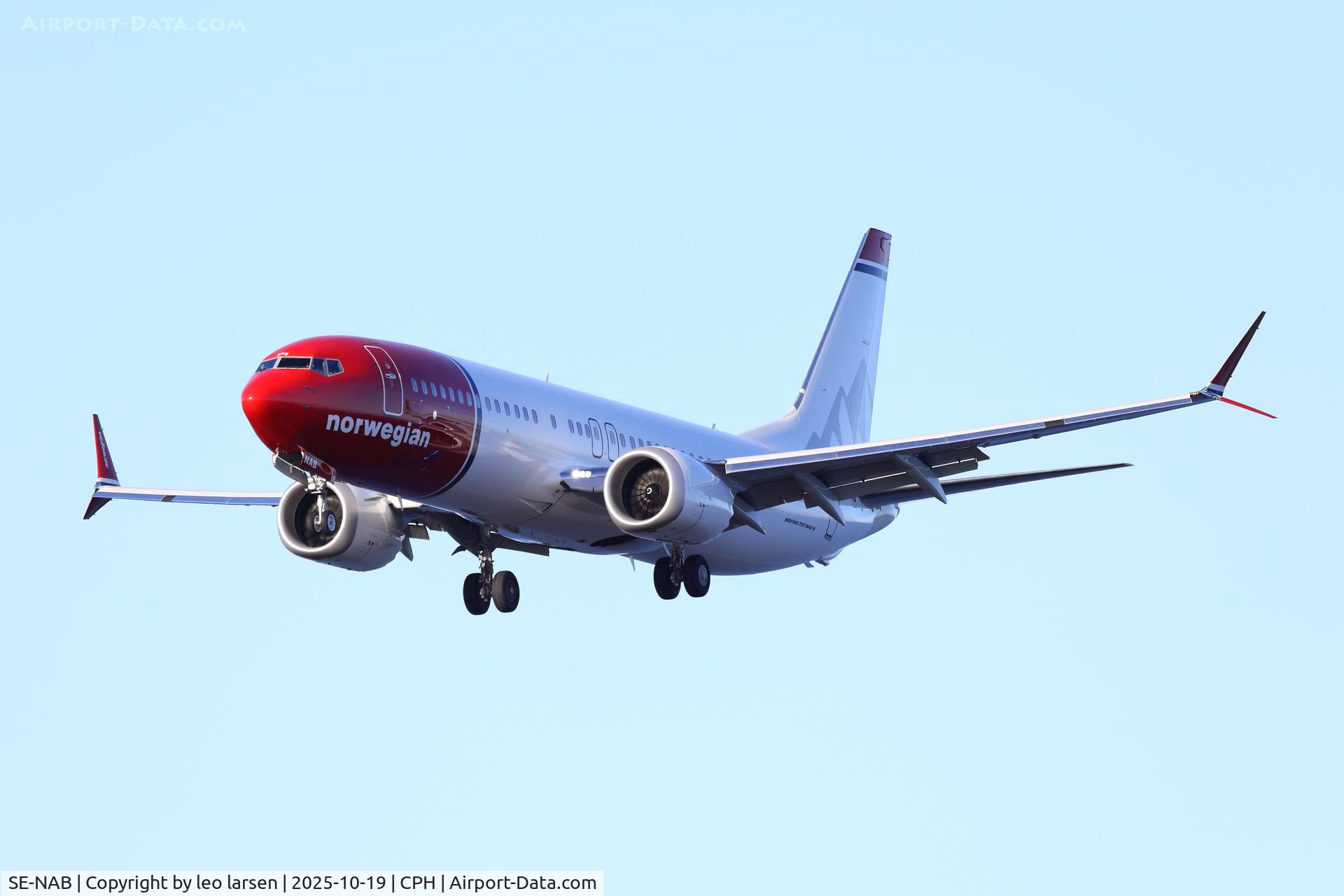 SE-NAB, 2025 Boeing B-737-8 Max C/N 64427, Copenhagen 19.10.2025 SE-NAB, 2025 Boeing B-737-8 Max C/N 64427, Copenhagen 19.10.2025