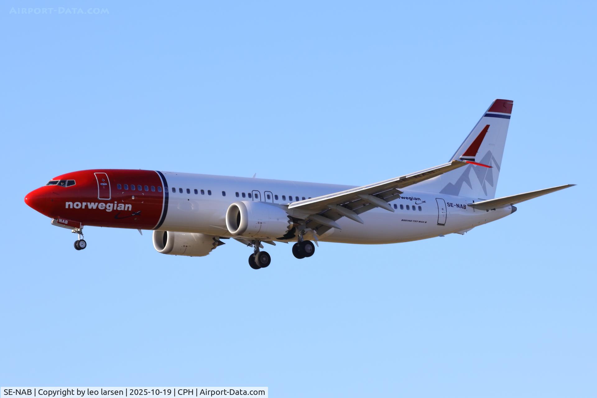 SE-NAB, 2025 Boeing B-737-8 Max C/N 64427, Copenhagen 19.10.2025 SE-NAB, 2025 Boeing B-737-8 Max C/N 64427, Copenhagen 19.10.2025