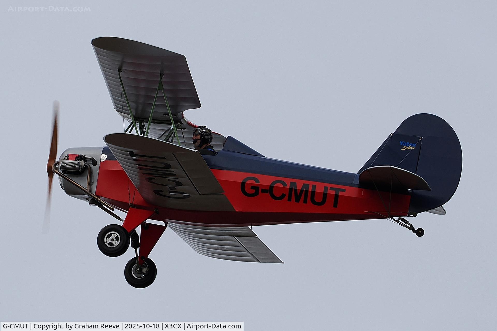 G-CMUT, 2023 Yates Yates Lakes C/N MJAY01, Seen on the aircrafts maiden flight at Northrepps.