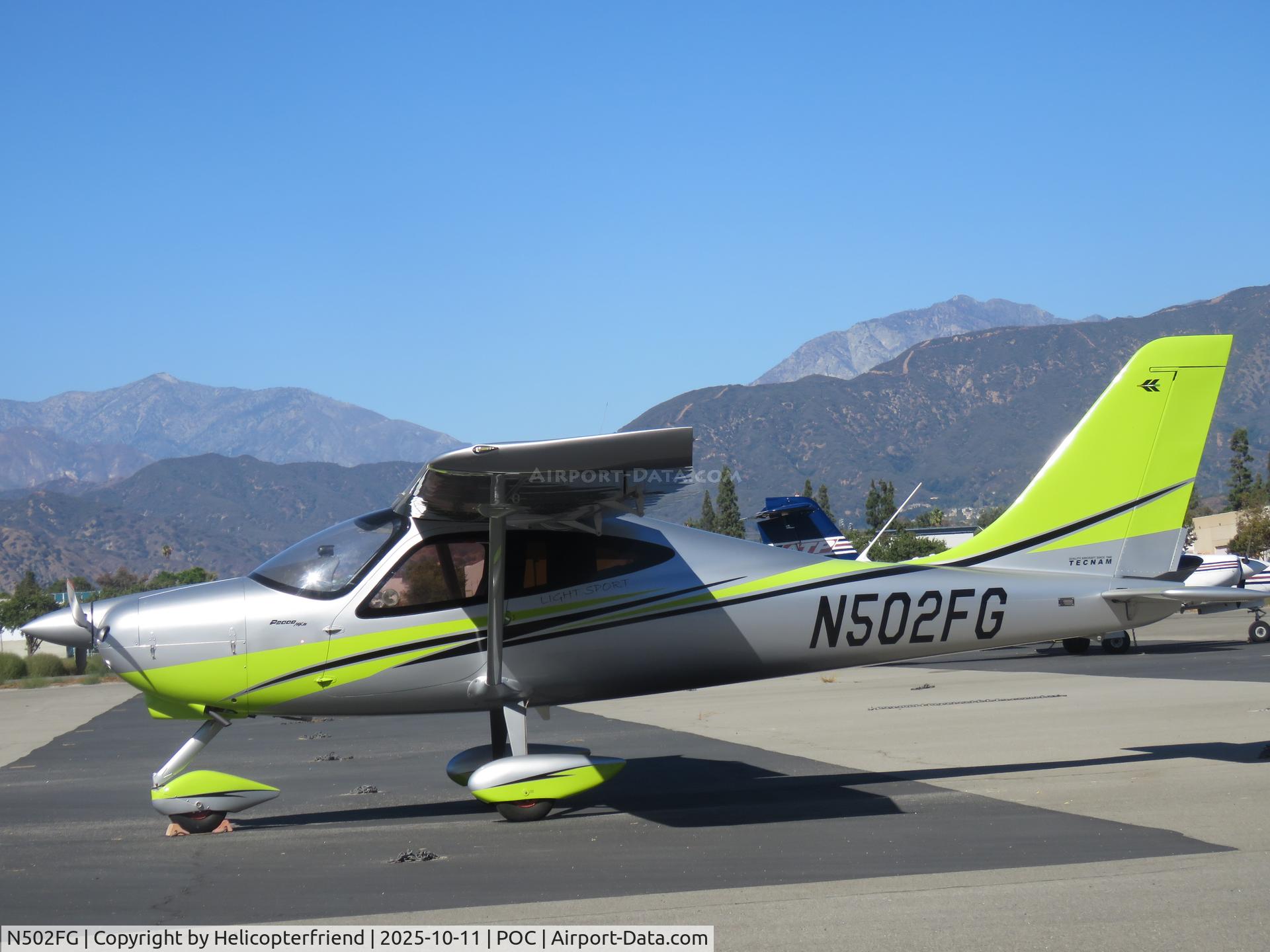 N502FG, 2022 Tecnam P2008 C/N 205, Parked in East transit parking N502FG, 2022 Tecnam P2008 C/N 205, Parked in East transit parking