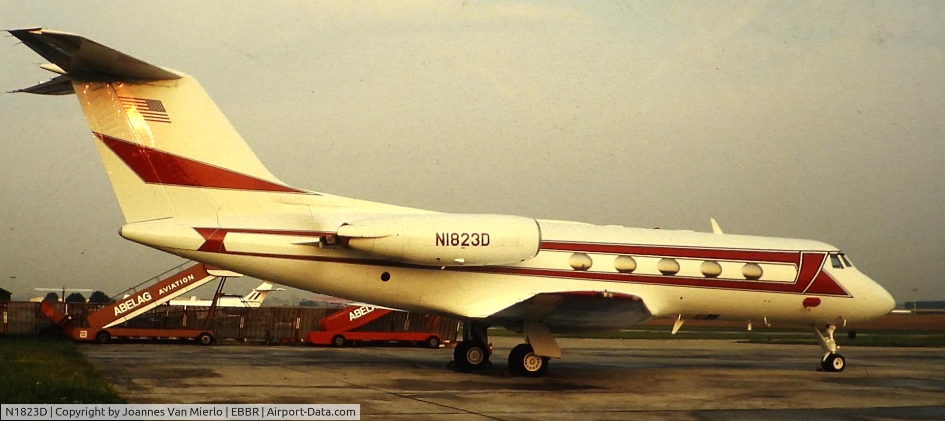 N1823D, 1969 Grumman G-1159 Gulfstream II SP C/N 59, ex-slide