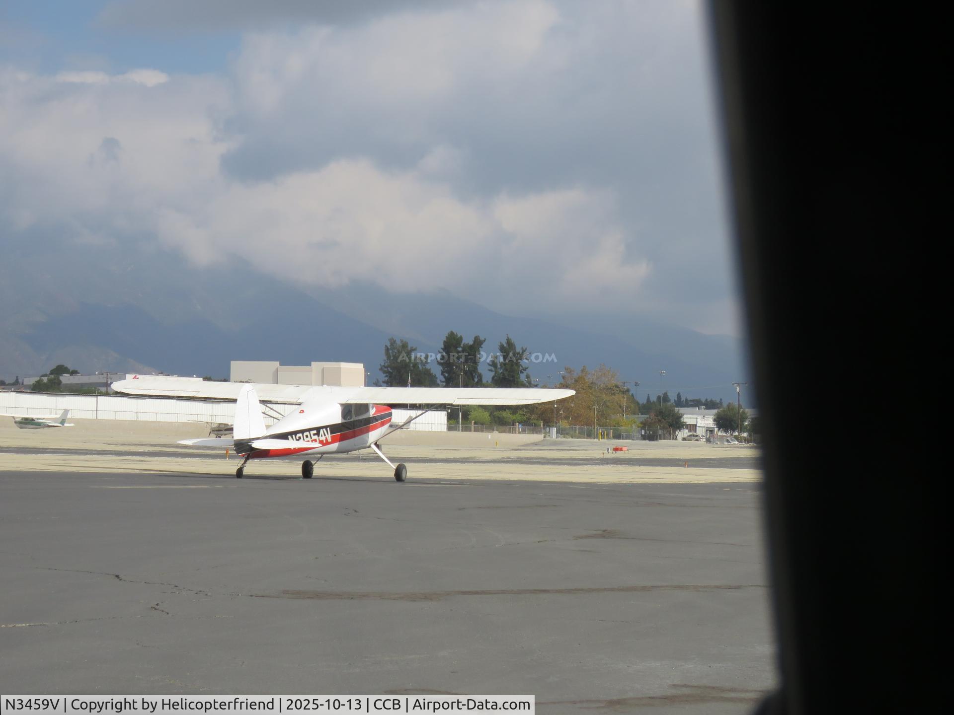 N3459V, 1948 Cessna 195 C/N 7156, On taxiway Sierra