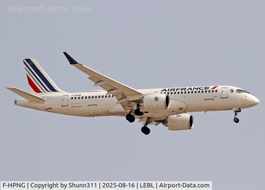 F-HPNG, 2023 Airbus A220-371 C/N 55243, Landing rwy 24R