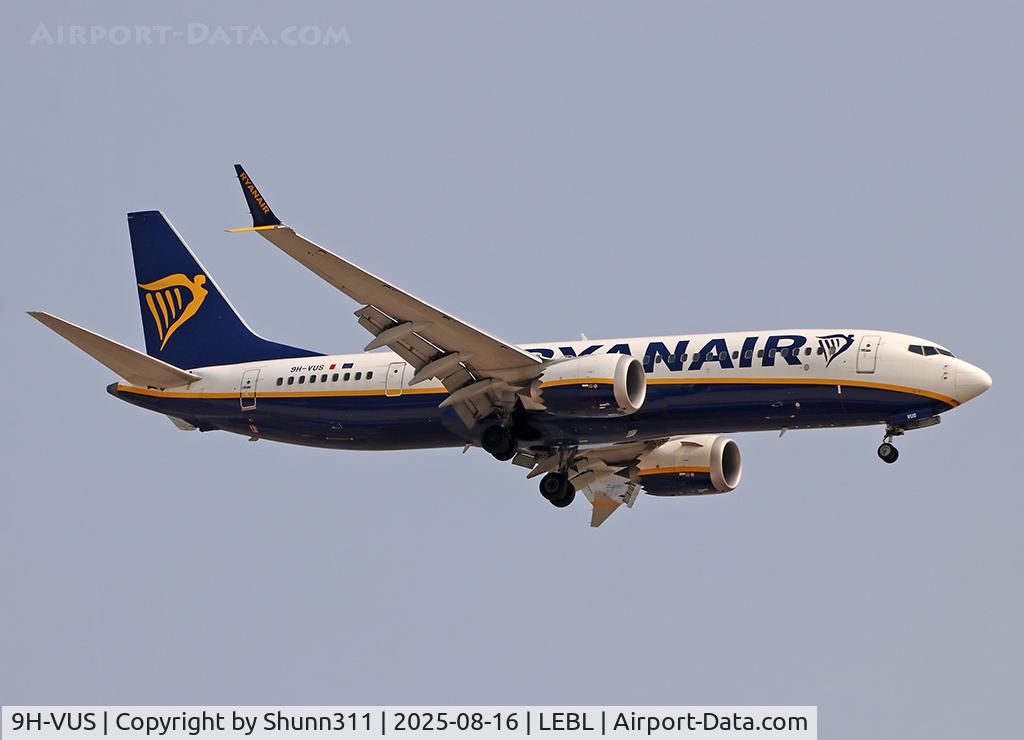 9H-VUS, 2021 Boeing 737-8-200 MAX C/N 62326, Landing rwy 24R