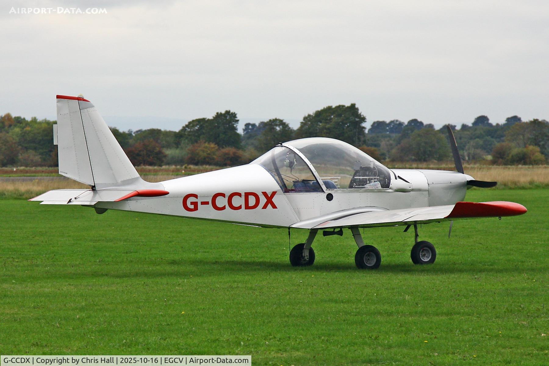 G-CCDX, 2003 Aerotechnik EV-97 Eurostar C/N PFA 315-14013, Sleap