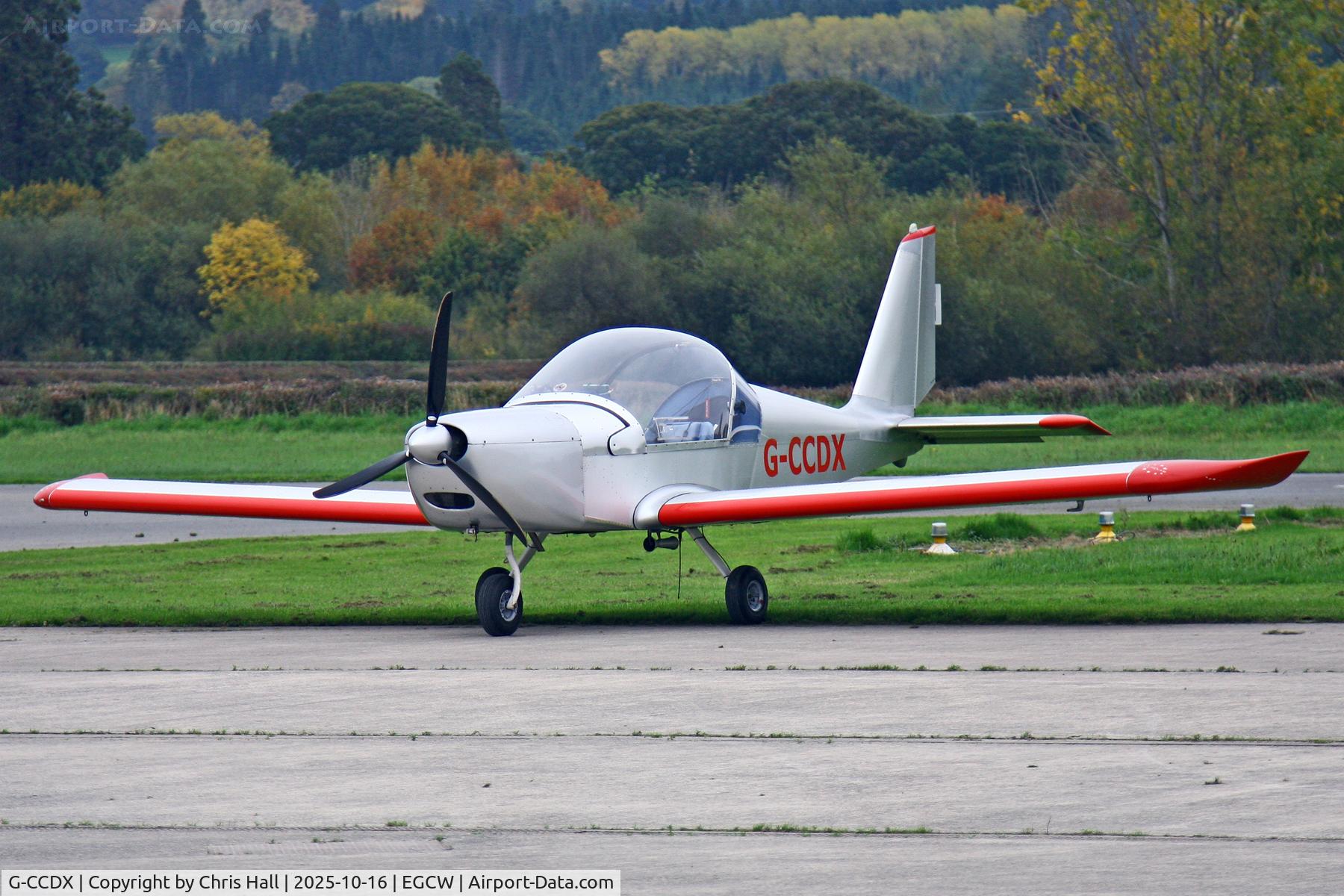 G-CCDX, 2003 Aerotechnik EV-97 Eurostar C/N PFA 315-14013, Welshpool