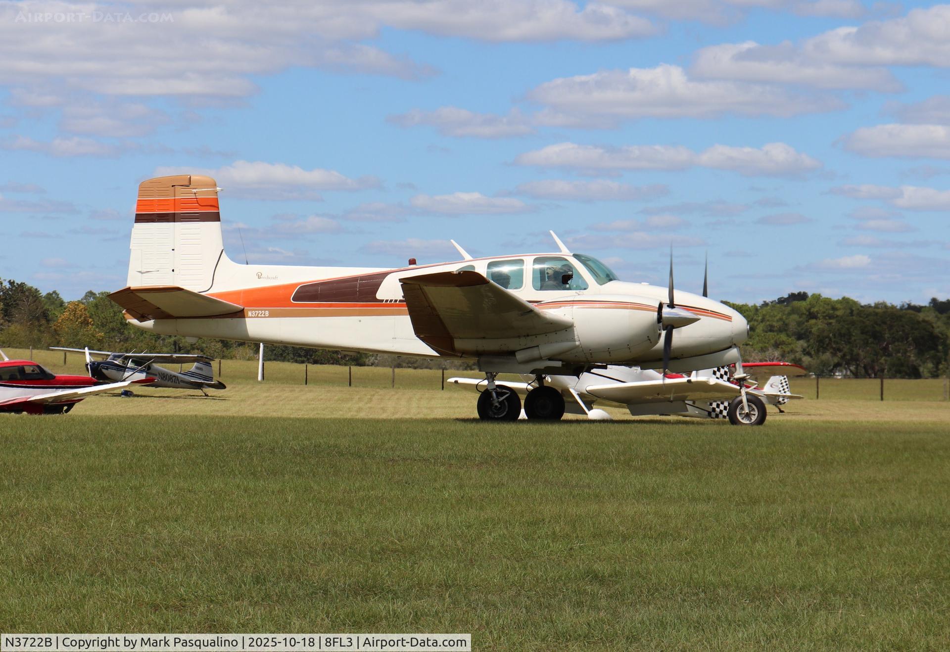 N3722B, 1955 Beech C-50 Twin Bonanza C/N CH-152, Beech C50