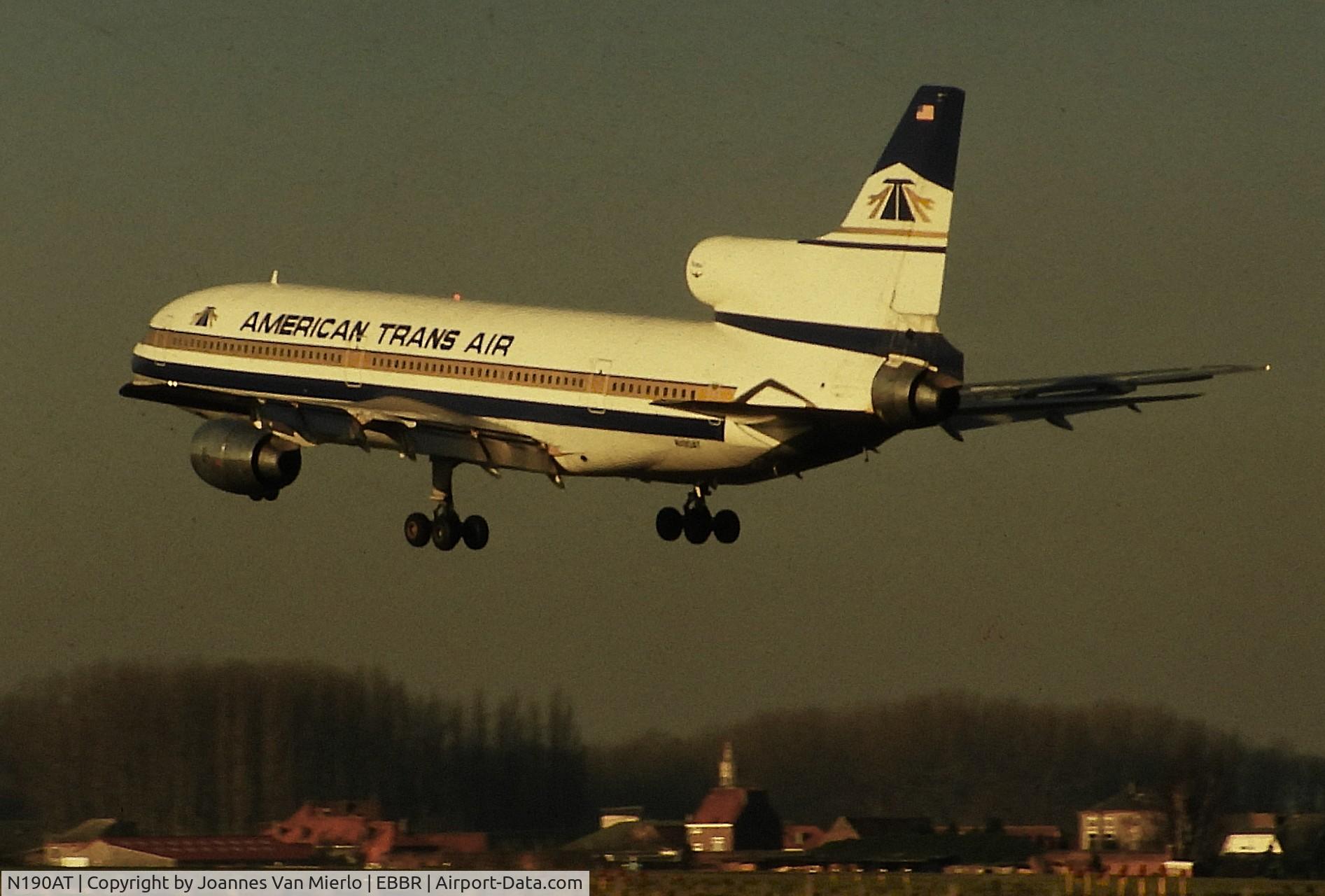 N190AT, 1974 Lockheed L-1011-385-1 TriStar 50 C/N 193C-1086, ex-slide