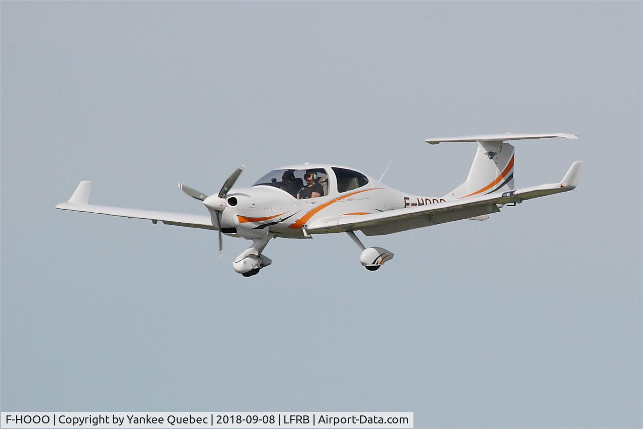 F-HOOO, 2013 Diamond DA-40 Diamond Star C/N D4.144, Short approach rwy 25L, Brest Bretagne airport (LFRB-BES)
