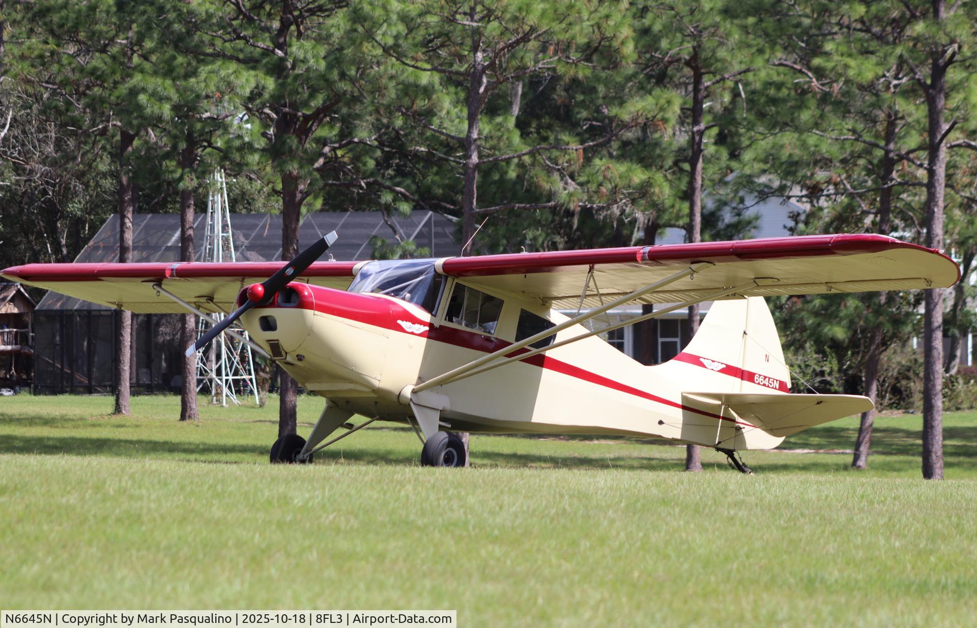 N6645N, 1952 Taylorcraft 15A C/N 5-13045, Taylorcraft 15A