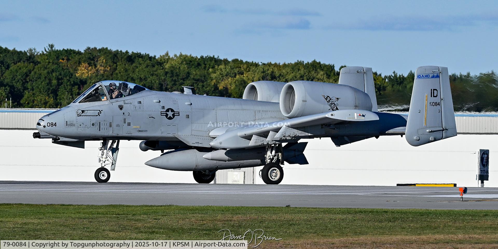 79-0084, 1979 Fairchild Republic A-10C Thunderbolt II C/N A10-0348, TUSK01 taking RW34 to head home to Whiteman AFB