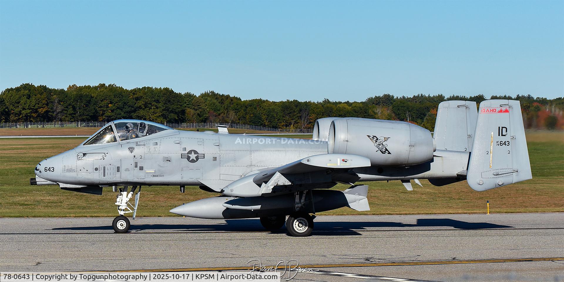 78-0643, 1978 Fairchild Republic A-10C Thunderbolt II C/N A10-0263, KACEY02